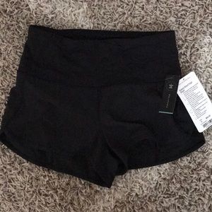 Black lululemon speed shorts